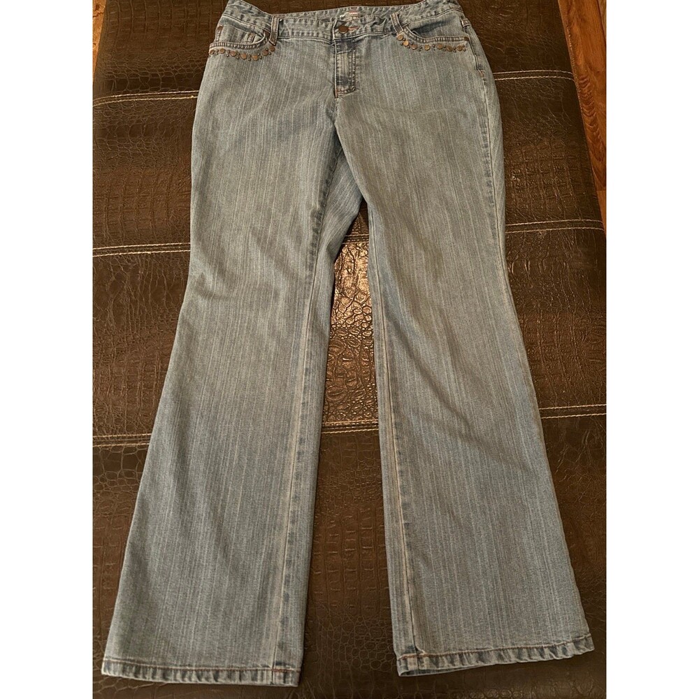 Style & Co. Embroidered and Beaded Back Pockets Womens Jeans 10
